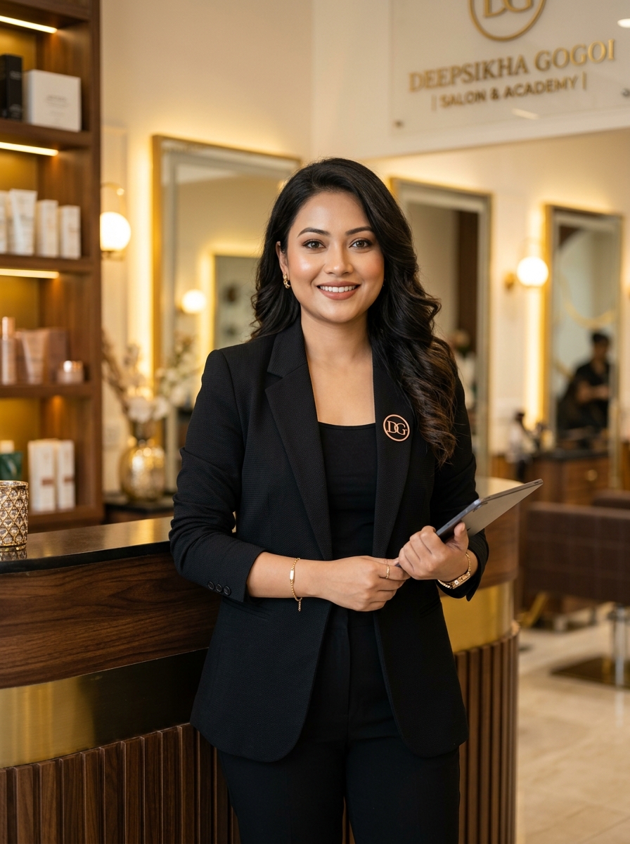 Deepsikha Gogoi, Founder & Creative Director of AURA Salon and Beauty Academy in Assam